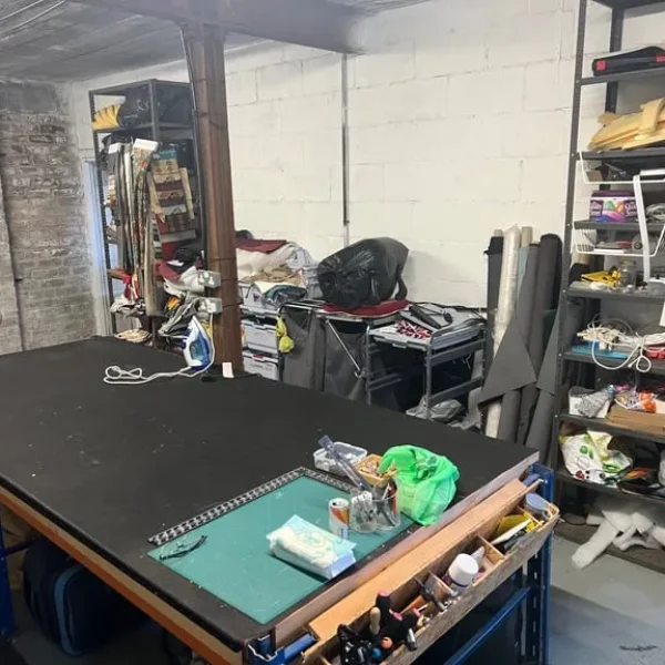 Various items for upcycling and sewing