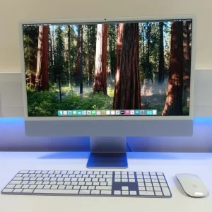 Blue Apple iMac 24-inch M1 2021 - Image 2