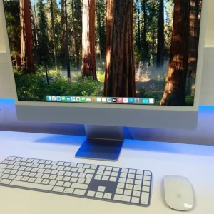Blue Apple iMac 24-inch M1 2021 - Image 3