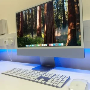 Blue Apple iMac 24-inch M1 2021 - Image 5