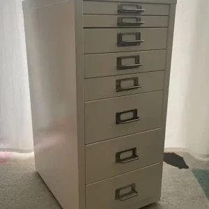 BISLEY 29 SERIES 8-DRAWER FILING CABINET CHALK WHITE - Image 2