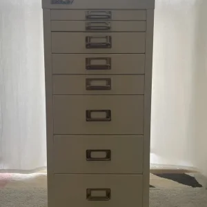 BISLEY 29 SERIES 8-DRAWER FILING CABINET CHALK WHITE