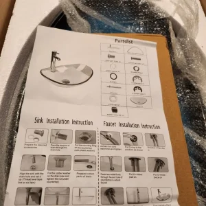 Bathroom sink Freestanding with accessories - Image 2