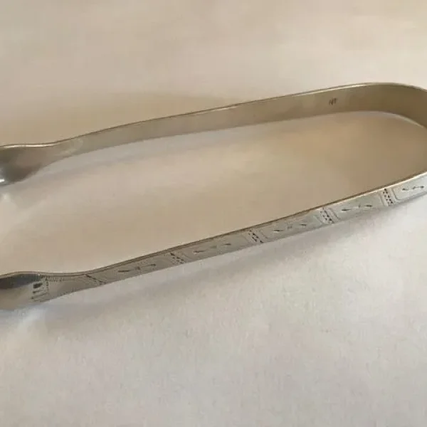 Antique Silver Sugar Tongs by Peter & Ann Bateman