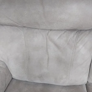 2 matching grey reclining sofas - Image 6