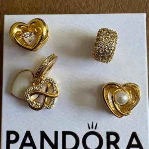 Pandora ALE Gold Plated S925 4Pc Charms - Image 4