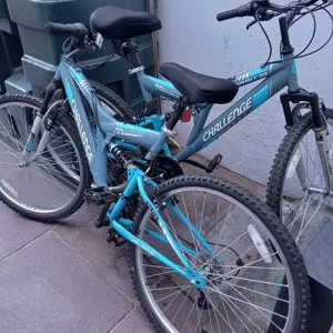 Two Challenge suspension bikes