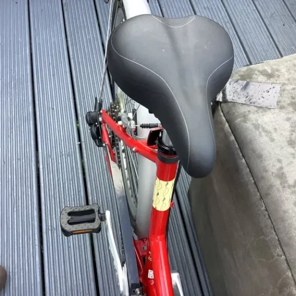 Dawes red feather step-through bike