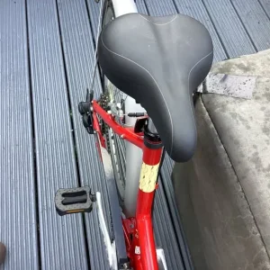 Dawes red feather step-through bike