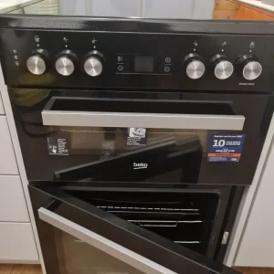 Beko KDC653K Double Oven with Ceramic Hob