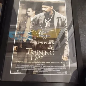 Denzel Washington Training Day Autograph A3 Poster - Image 2