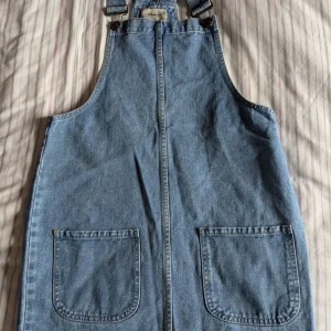 Denim dungaree dress