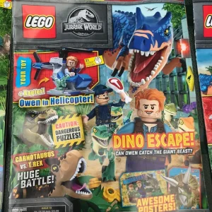 3 X Lego Jurassic World Magazines & 3 Sealed Mini Bags - Image 4