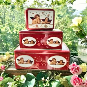 3 cherub storage tins - Image 8
