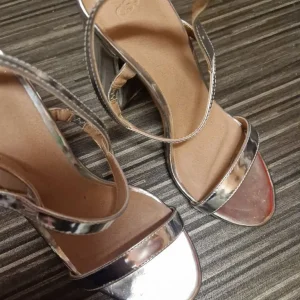 New Asos silver heels 3-piece set - Image 2