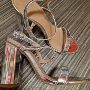 New Asos silver heels 3-piece set
