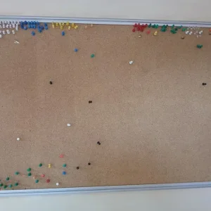 Notice Board with Pins 3ft x 2ft (90x60cm)