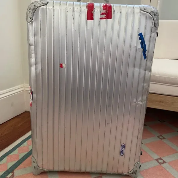 RIMOWA Large Aluminium Suitcase Used