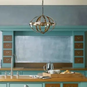 John Lewis ‘Dar’ Mottled Copper Ceiling Light - Image 5