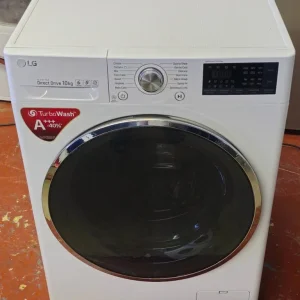 Lg 10kg direct drive washing machine in white