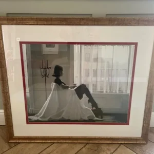 In Thoughts of You by Jack Vettriano Framed Print - 89cm x 75cm