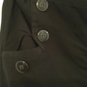 Ladies linen trousers black - Image 3