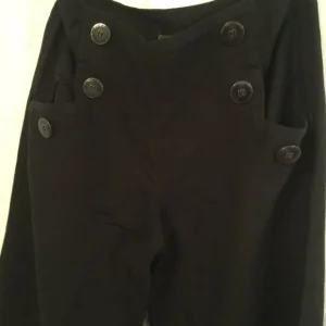 Ladies linen trousers black - Image 4