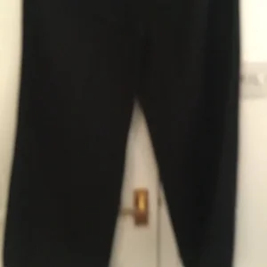 Ladies linen trousers black - Image 5