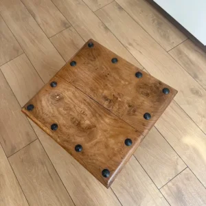 Rustic Teak Side Table - Image 2