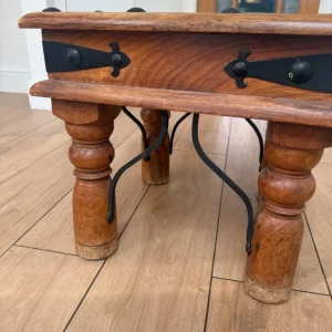 Rustic Teak Side Table - Image 5