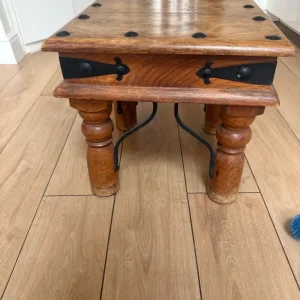 Rustic Teak Side Table - Image 7