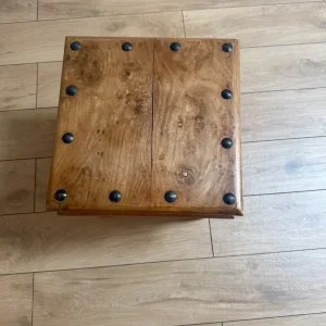 Rustic Teak Side Table - Image 8