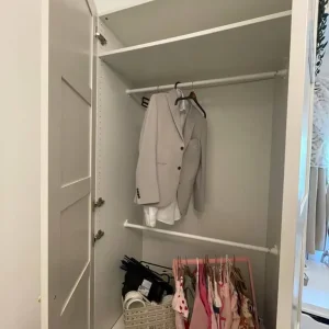 Modern White Wardrobe with Hanging Rail and Adjustable Shelves - Image 6
