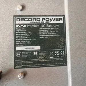 10 inch bandsaw - Image 2