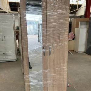 2 Door Wardrobe – Black, White, Wenge, Grey or Walnut - Image 2