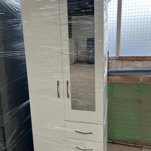 2 Door Wardrobe – Black, White, Wenge, Grey or Walnut