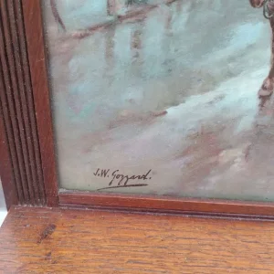 J.W. Gozzard prints set in overmantel - Image 3