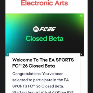 EA FC26 Closed Beta Code - Xbox