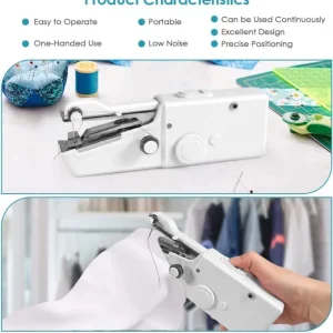 Auqatur Sewing Machine, Cordless Handheld Mini Sewing Machine