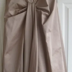 Mink Coloured Strapless Bridesmaid Dress by Debenhams, Size 12 - Image 3