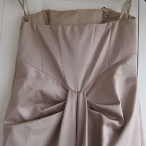 Mink Coloured Strapless Bridesmaid Dress by Debenhams, Size 12 - Image 4