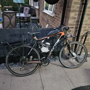 Electric bike with petrol engine