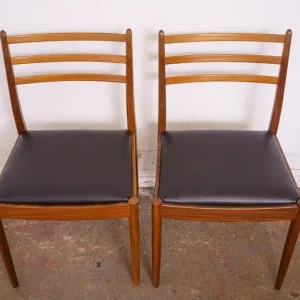 2 G Plan mid-century teak dining chairs - Image 2