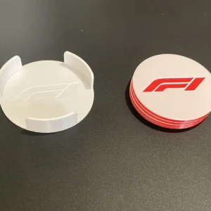 F1 Coasters with Holder Set of 4 - Image 2
