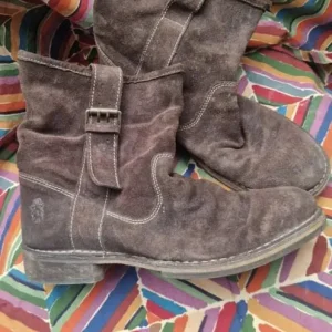 FLY LONDON Tan Suede Leather Size 7 EU 41 - Image 2