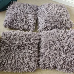 Next purple shimmer cushions x4