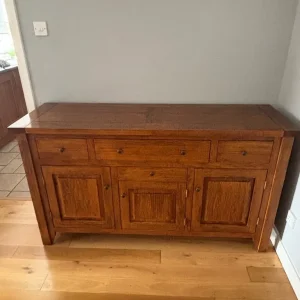 Oak Dining Table, 6 Chairs and Sideboard - Image 8
