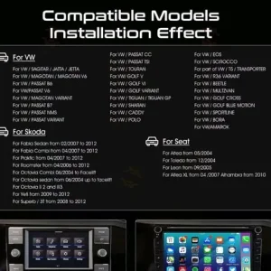 Android 12 Carplay 8" For VW Golf MK5 Polo Passat Jetta Car Stereo Radio GPS Nav - Image 3
