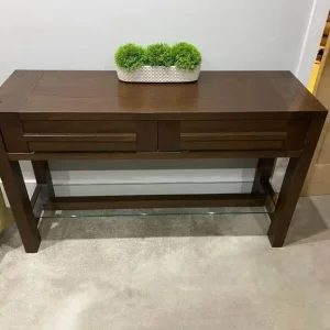 Marks & Spencer Sonoma Solid Dark Oak Console Table - Image 2