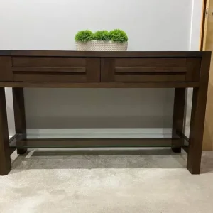 Marks & Spencer Sonoma Solid Dark Oak Console Table - Image 5
